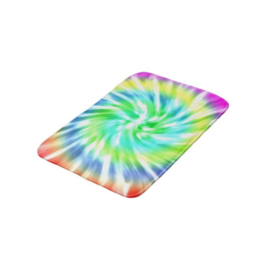 Tie Dye Pattern Bath Mat (Gekanteld)