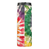 Tie dye pattern. Hand drawn rainbow shibori. Ink t Thermosbeker (Achterkant)
