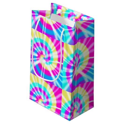 Tie Dye Pattern Klein Cadeauzakje (Achterkant Gekanteld)