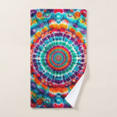 Tie Dye Pattern Multi kleur Bad Handdoek (Handdoek)