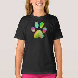 Tie Dye Paw Print T-shirt