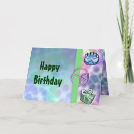 Tie Dye Peace Birthday Kaart