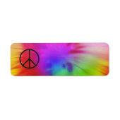Tie Dye Peace Label (Voorkant)