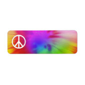 Tie Dye Peace Label (Voorkant)