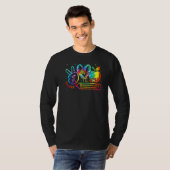 Tie Dye Peace Love Teach Appreciation First Day of T-shirt (Voorkant volledig)