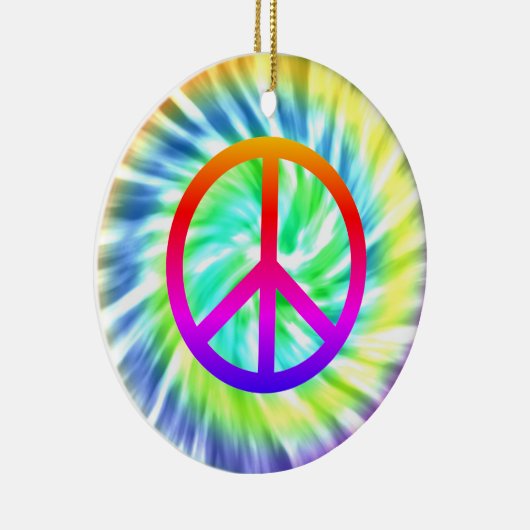 Tie Dye Peace Ornament (Rechts)