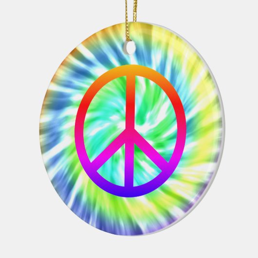 Tie Dye Peace Ornament (Links)