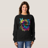 Tie Dye Peace Out 2e graad Grade Graduati Trui (Voorkant volledig)