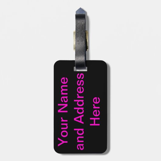 Tie Dye Peace Sign-Bagagelabel Bagagelabel (Achterkant verticaal)