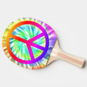 Tie Dye Peace Sign Design Ping Pong Paddle Tafeltennisbatje (Zijkant)