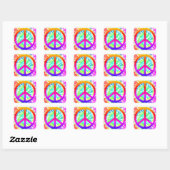 Tie Dye Peace Sign Design Sticker (Vel)
