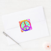 Tie Dye Peace Sign Design Sticker (Envelop)