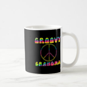 Tie Dye Peace Sign Groovy Grandma Gift Koffiemok