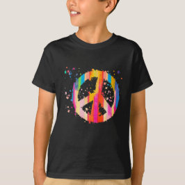 Tie-Dye Peace Sign Hippie Bohemian Festival Symbol T-shirt