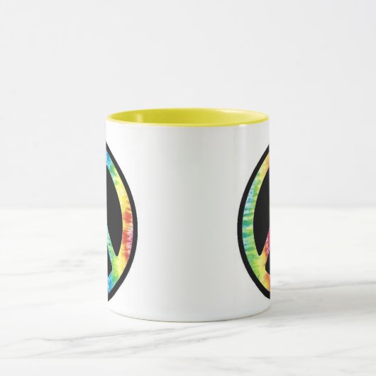 Tie Dye Peace Sign-mok Mok (Midden)