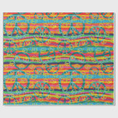 Tie Dye Peace Signs Cadeaupapier (Vlak)