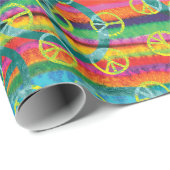 Tie Dye Peace Signs Cadeaupapier (Rol Hoek)