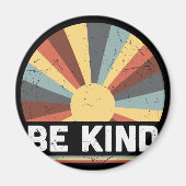 Tie Dye Peace Symbol Hippie Magneet (Voorkant)