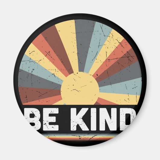 Tie Dye Peace Symbol Hippie Magneet (Voorkant)