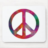 Tie Dye Peace Symbol Muismat (Voorkant)