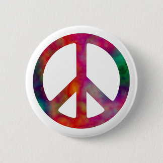 Tie Dye Peace Symbol Ronde Button 5,7 Cm