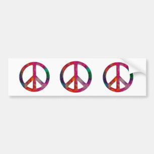 Tie Dye Peace Symbol, Tie Dye Peace Symbol, Stropd Bumpersticker