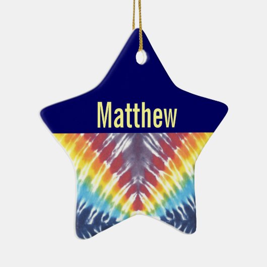 Tie Dye Personalized Ornament (Rechts)