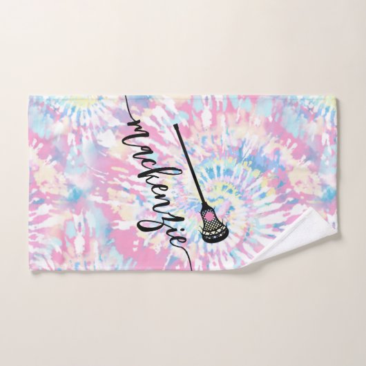 Tie Dye Persoonlijke benaming Lacrosse Handdoek (Handdoek)