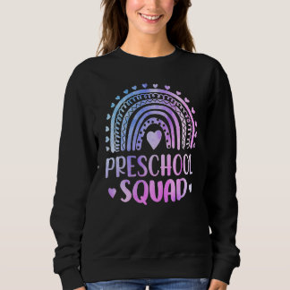 Tie Dye Peuterschool Squad Docent Regenboog Terug  Trui