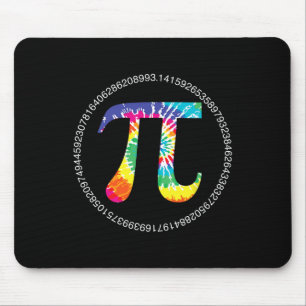 Tie Dye Pi Dag T Shirt Natuurkunde Wiskunde Docent Muismat