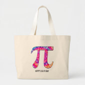 Tie Dye Pi Day Grote Tote Bag (Voorkant)