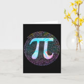 Tie Dye Pi Happy Pi Day Kaart (Gele Bloem)