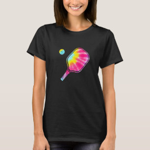 Tie Dye Pickle Ball Pickleball Paddleball Coach Pi T-shirt