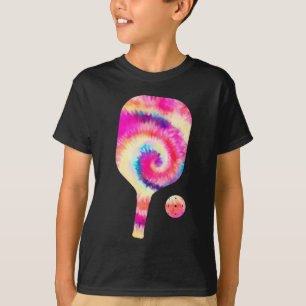 Tie Dye Pickle Ball Player-poorten T-shirt