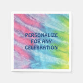 Tie Dye Pink - Aangepaste papierpartij Servet (Voorkant)