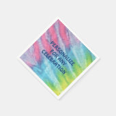 Tie Dye Pink - Aangepaste papierpartij Servet (Hoek)