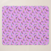 Tie Dye Pink Marine Animals Dolphins Marlins Sherpa Deken (Voorkant (horizontaal))