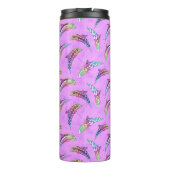 Tie Dye Pink Marine Animals Dolphins Marlins Thermosbeker (Achterkant)