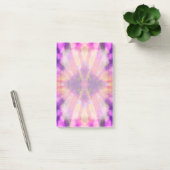 Tie Dye Pink Paarse Radiale Rays Spot Patroon Post-it® Notes (Kantoor)