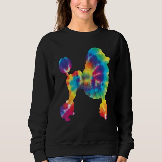 Tie Dye Poodle  Canine Dog  Pet Trainer Breeder Trui (Voorkant)