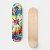 Tie Dye Pop Art Persoonlijk Skateboard (Voorkant)