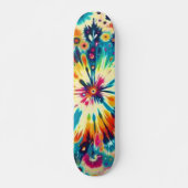Tie Dye Pop Art Persoonlijk Skateboard (Voorkant)