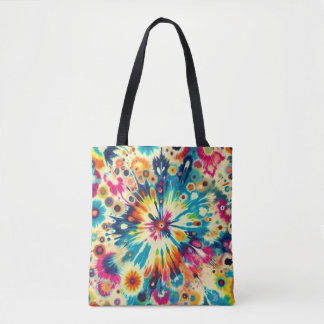 Tie Dye Pop Art Tote Bag