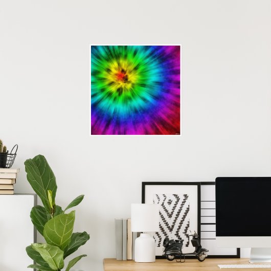 Tie Dye Poster (Thuiskantoor)