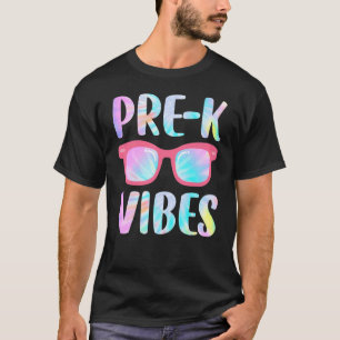 Tie Dye Pre K Vibes Pre K Squad 1e schooldag T-shirt