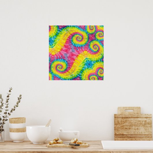 Tie dye print design poster (Keuken)