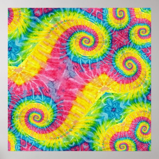 Tie dye print design poster (Voorkant)