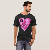 Tie Dye Print  Pet Love Heartbeat Pulse T-shirt (Voorkant volledig)
