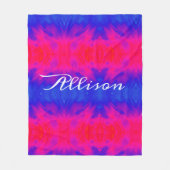 Tie Dye Psychedelic Persoonlijke vlootsbank Fleece Deken (Voorkant)