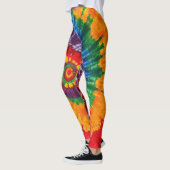 Tie Dye Psychedelisch Patroon Leggings (Links)